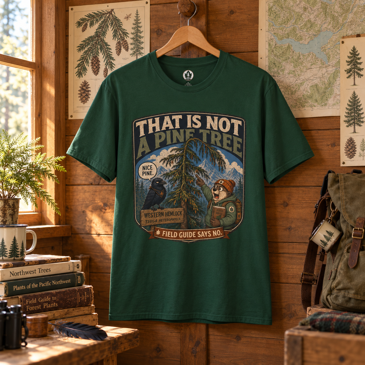 That is Not a Pine Tree, Field Guide Says No Version 1 T‑Shirt