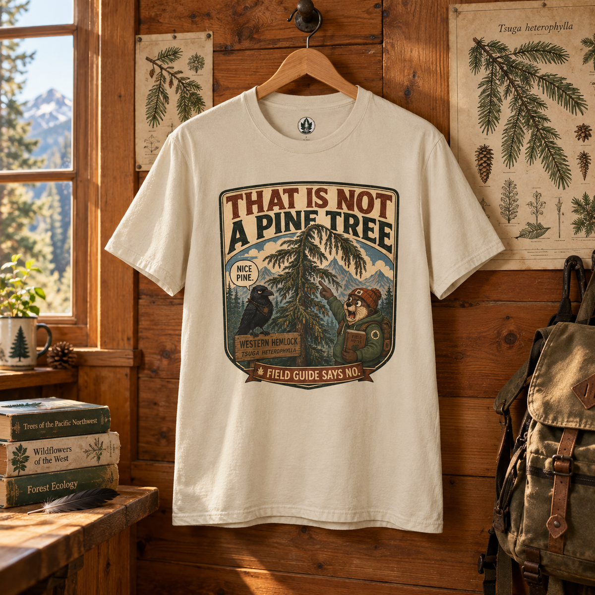 That is Not a Pine Tree, Field Guide Says No Version 1 T‑Shirt
