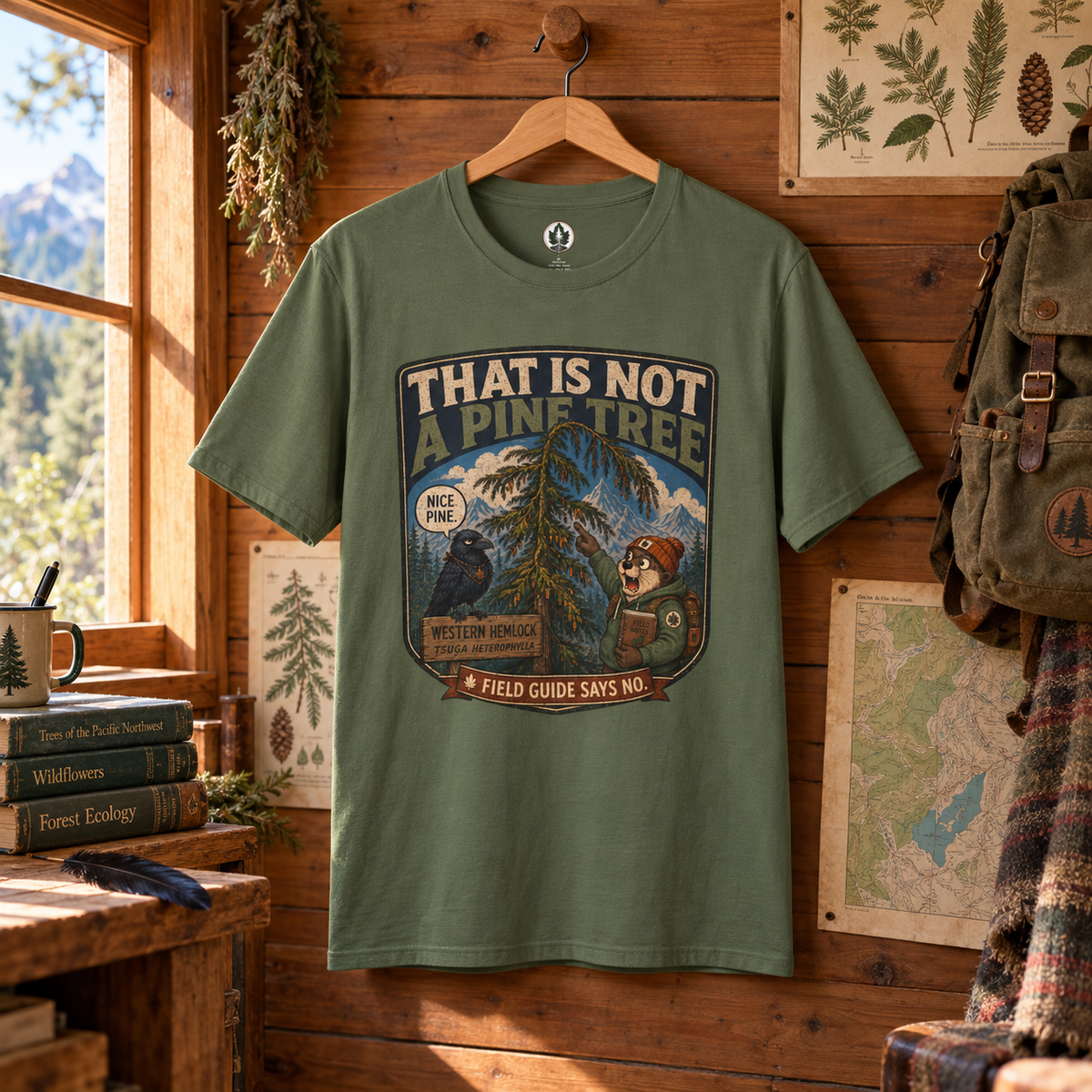 That is Not a Pine Tree, Field Guide Says No Version 1 T‑Shirt