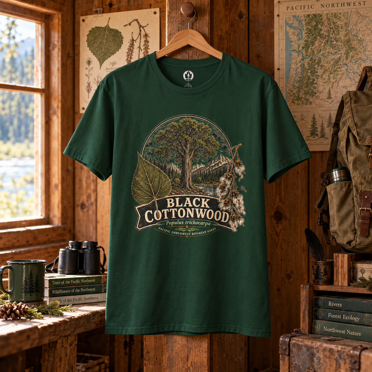 Black Cottonwood, Populus trichocarpa T‑Shirt