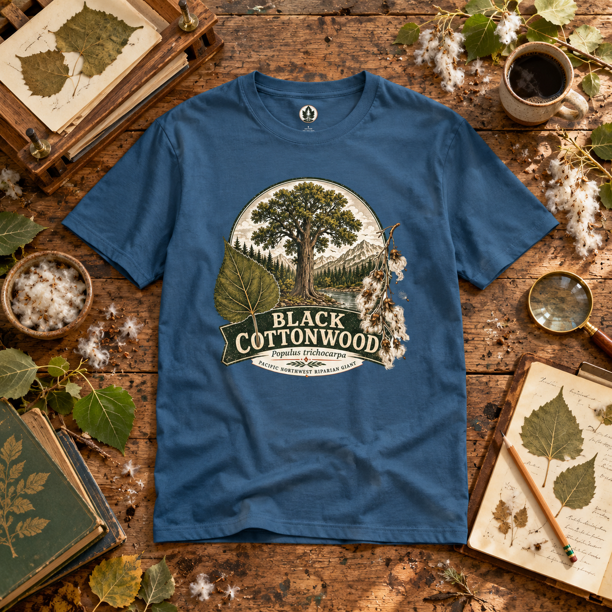 Black Cottonwood, Populus trichocarpa T‑Shirt