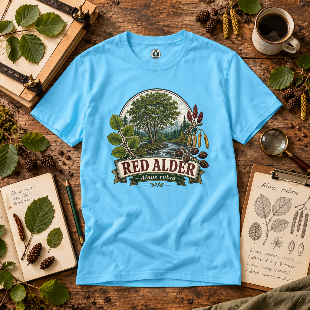 Red Alder, Alnus rubra T‑Shirt