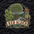 Red Alder, Alnus rubra T‑Shirt