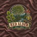 Red Alder, Alnus rubra T‑Shirt