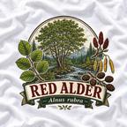 Red Alder, Alnus rubra T‑Shirt