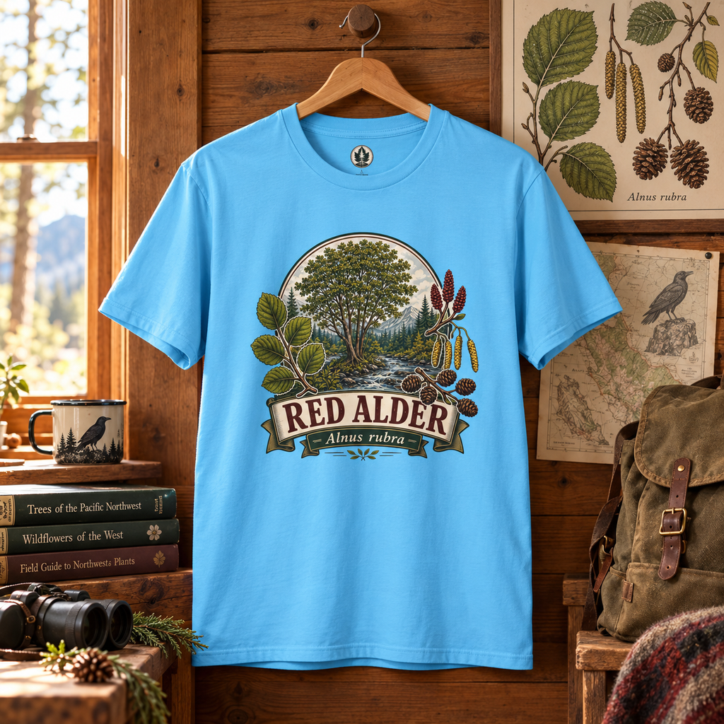 Red Alder, Alnus rubra T‑Shirt