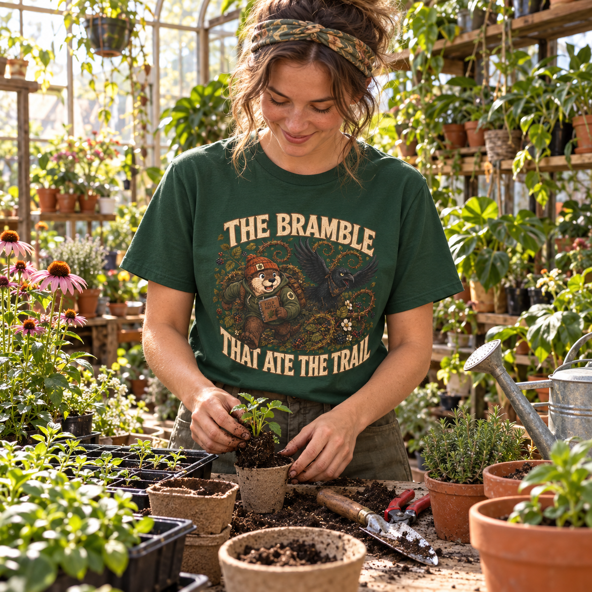 The Bramble That Ate the Trail Otto and Echo T‑Shirt