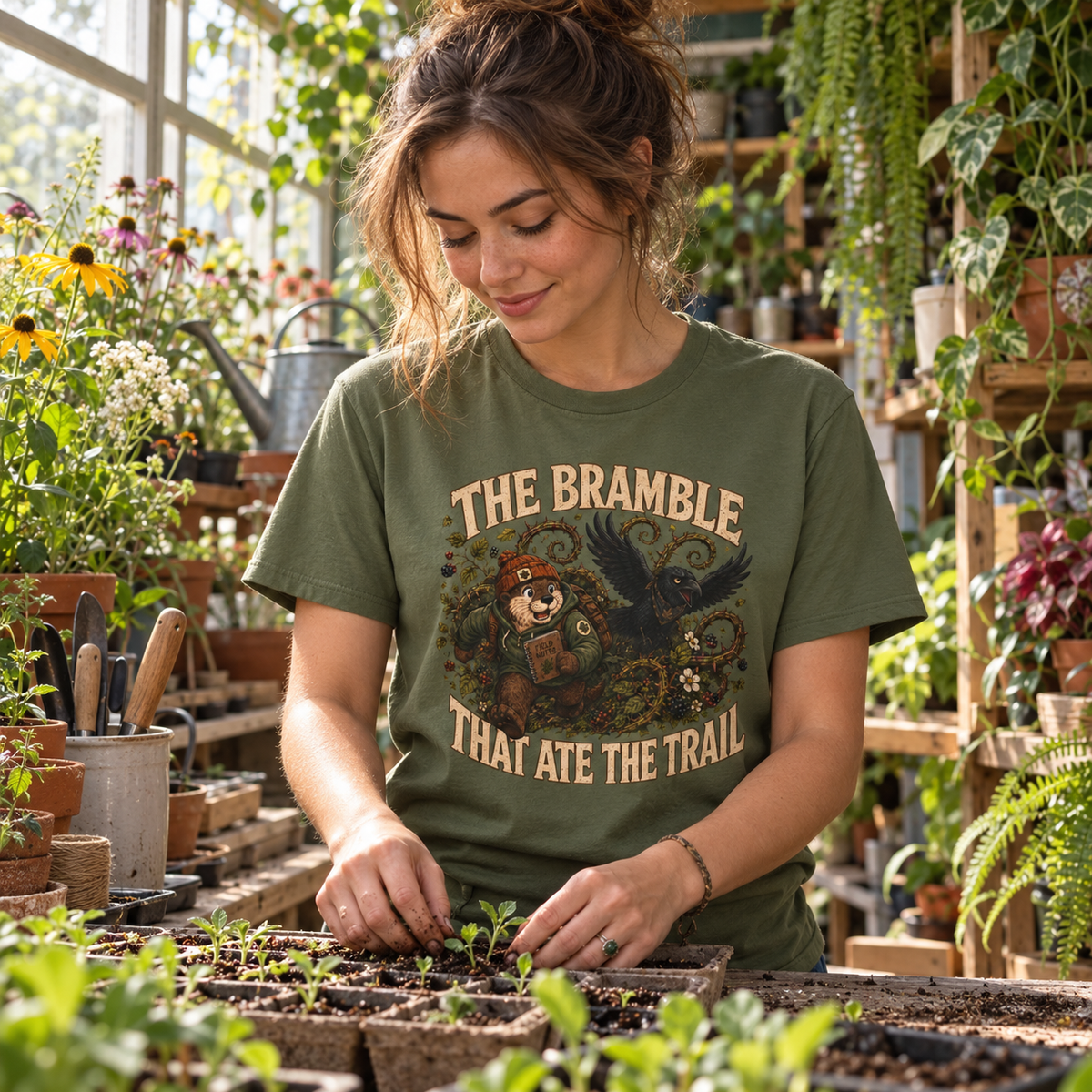 The Bramble That Ate the Trail Otto and Echo T‑Shirt