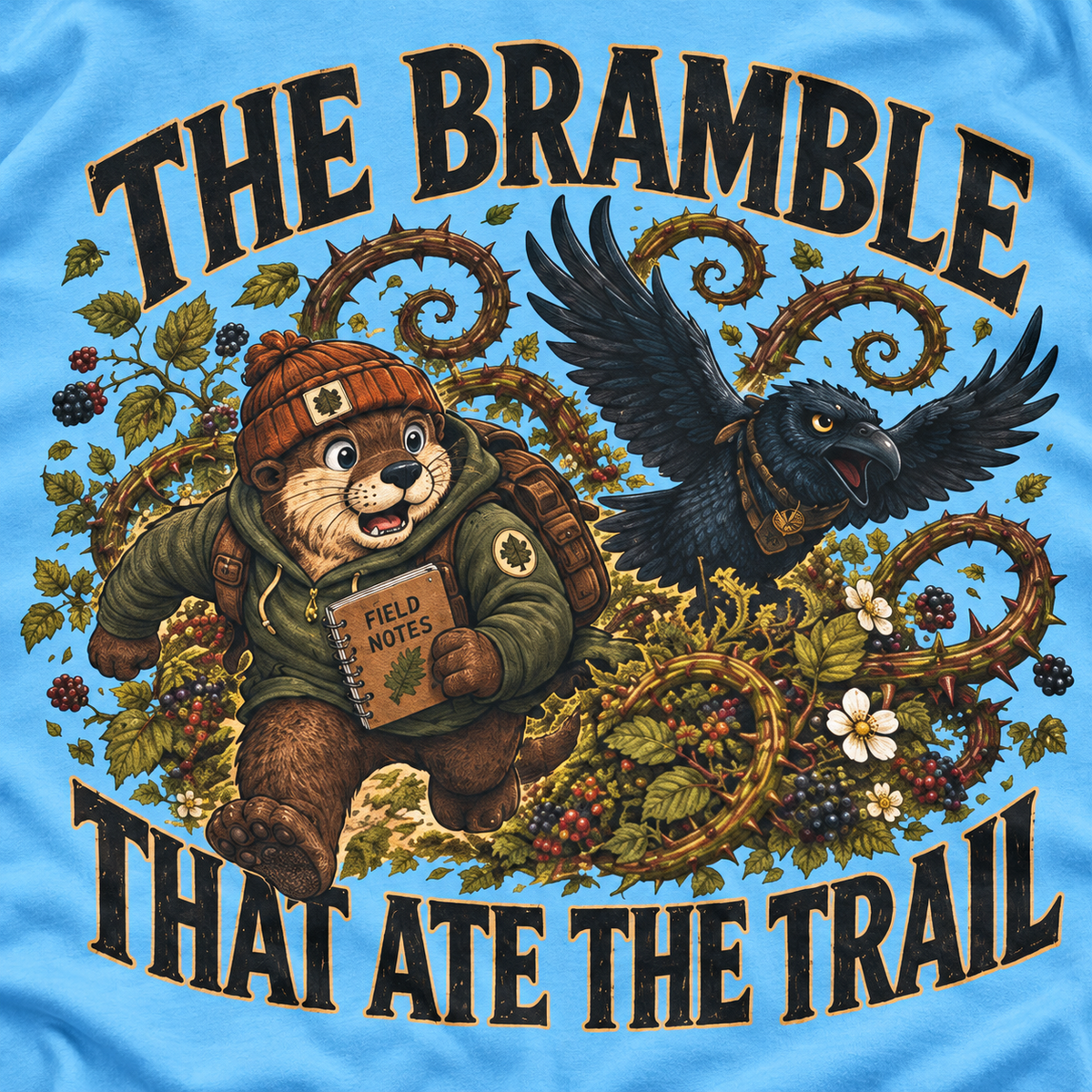 The Bramble That Ate the Trail Otto and Echo T‑Shirt