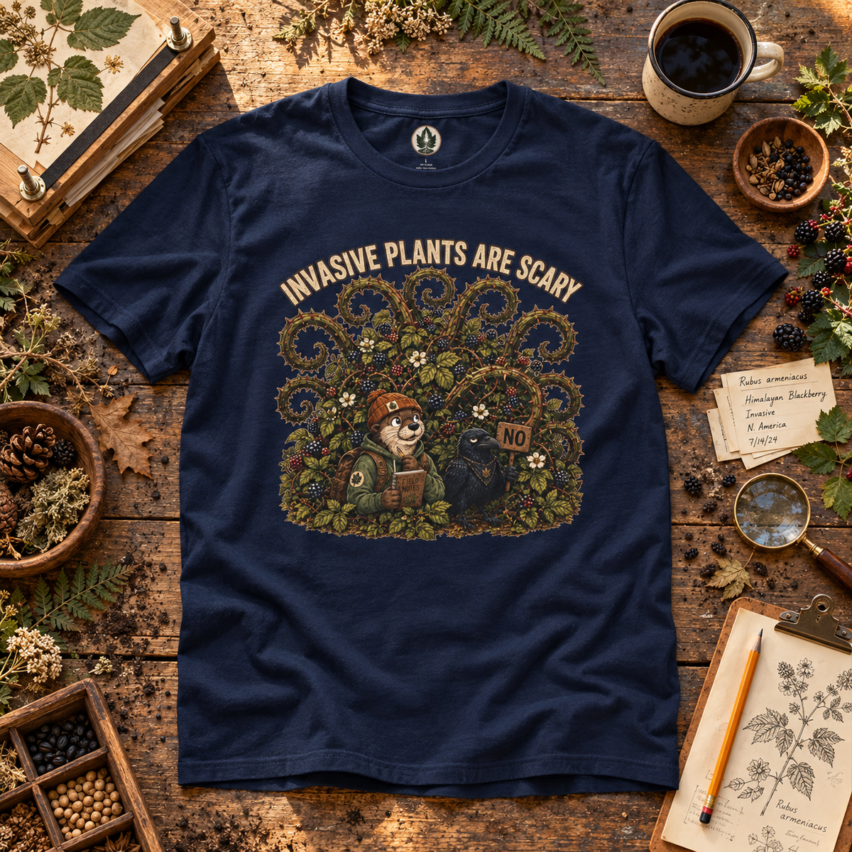 Invasive Plants are Scary Otto and Echo T‑Shirt
