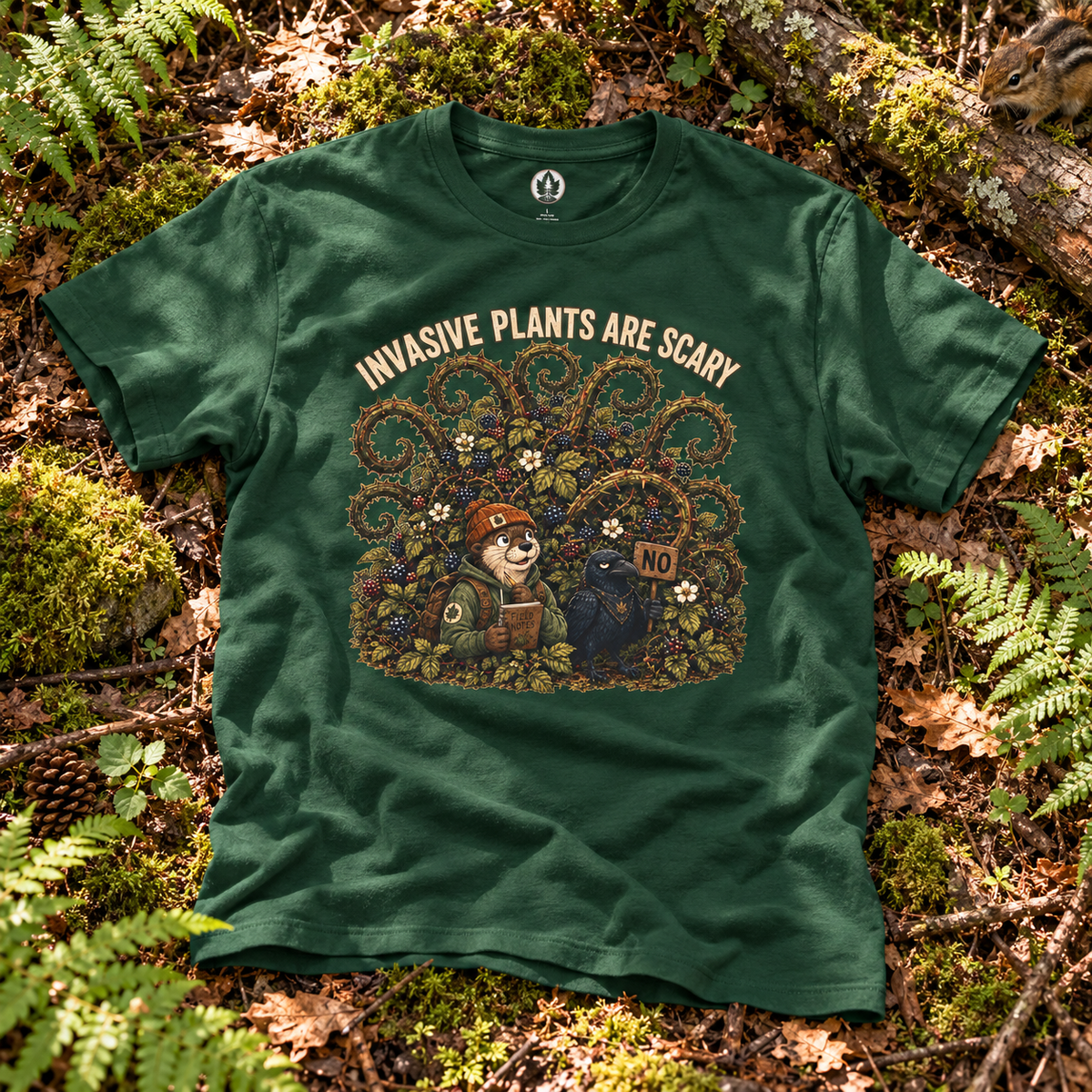 Invasive Plants are Scary Otto and Echo T‑Shirt
