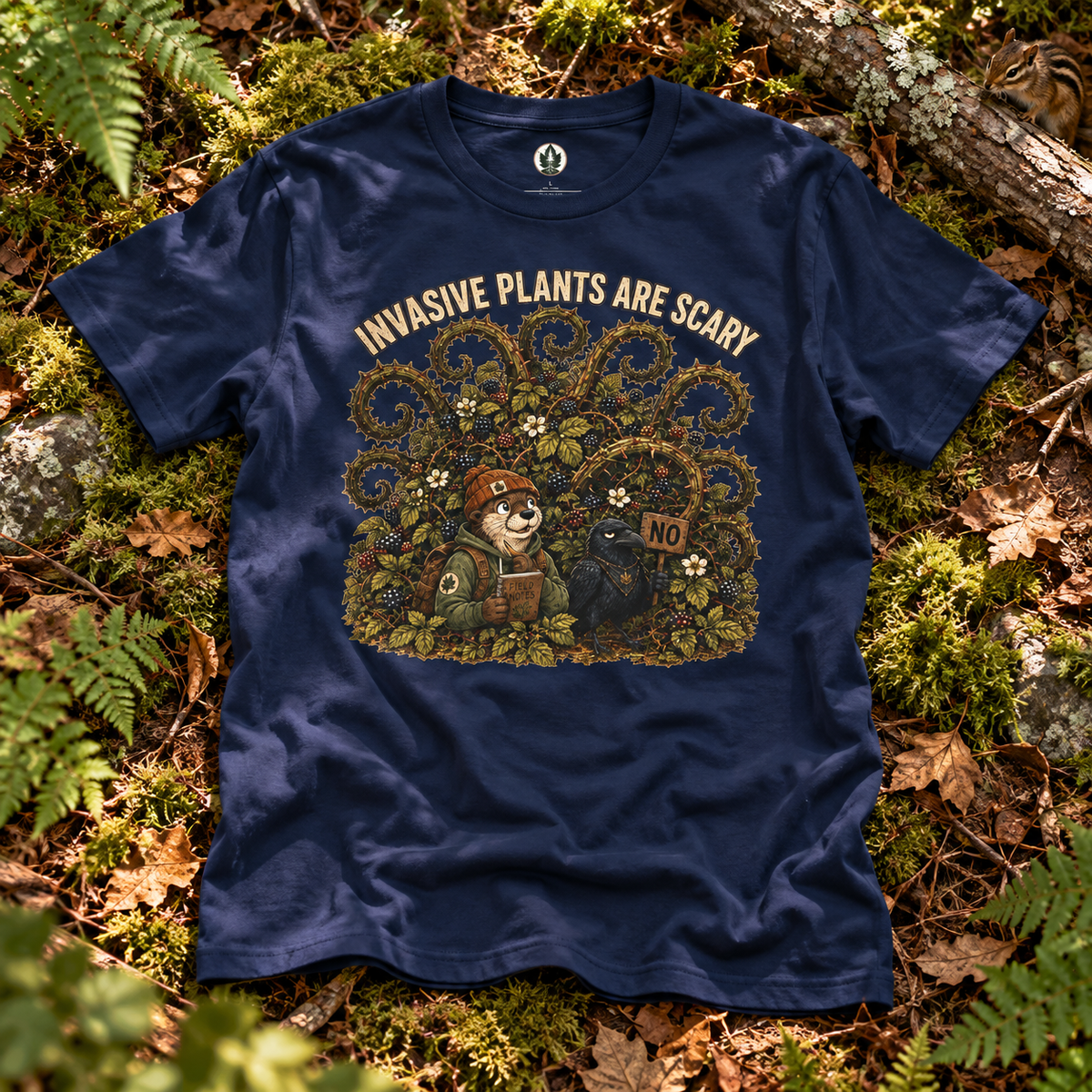 Invasive Plants are Scary Otto and Echo T‑Shirt