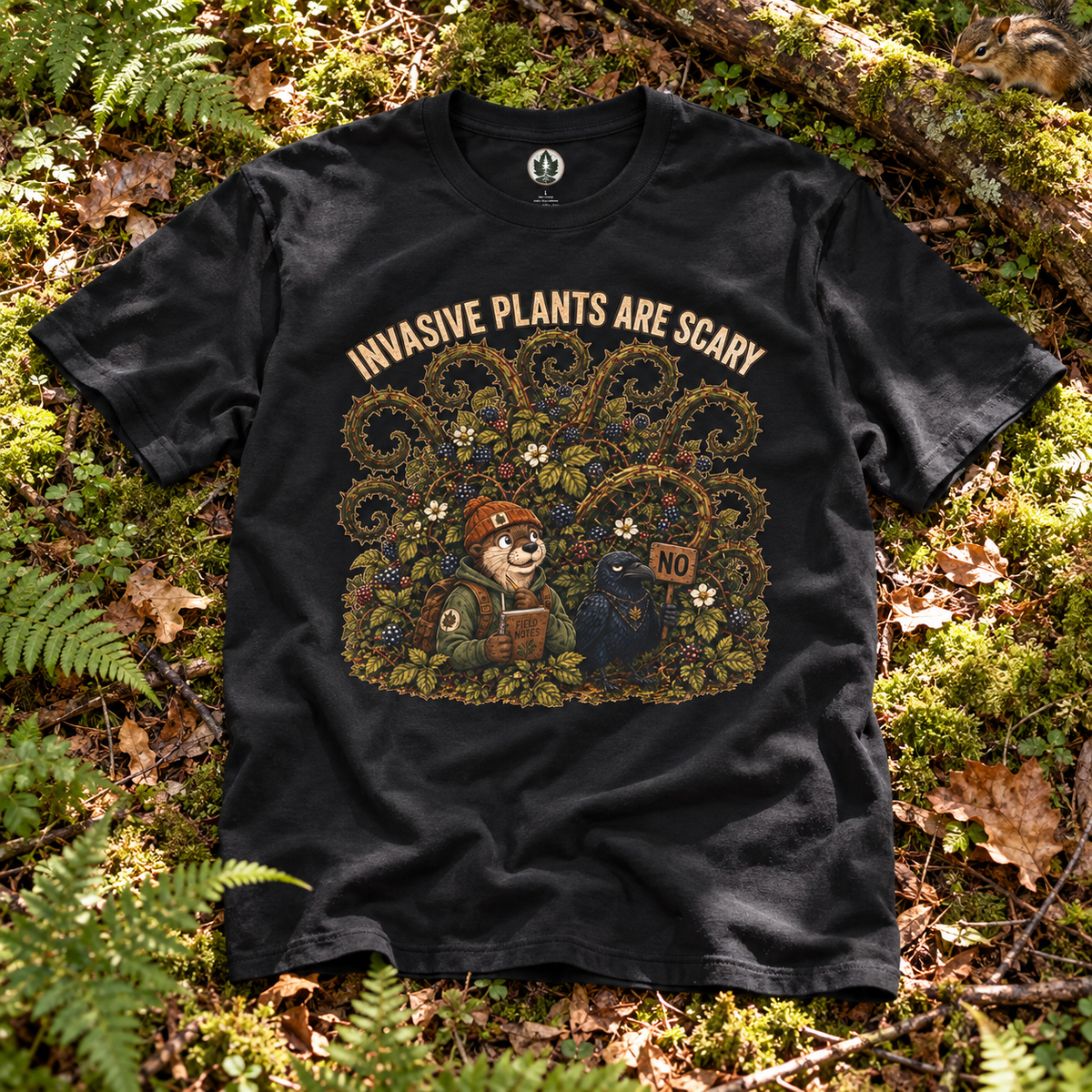 Invasive Plants are Scary Otto and Echo T‑Shirt