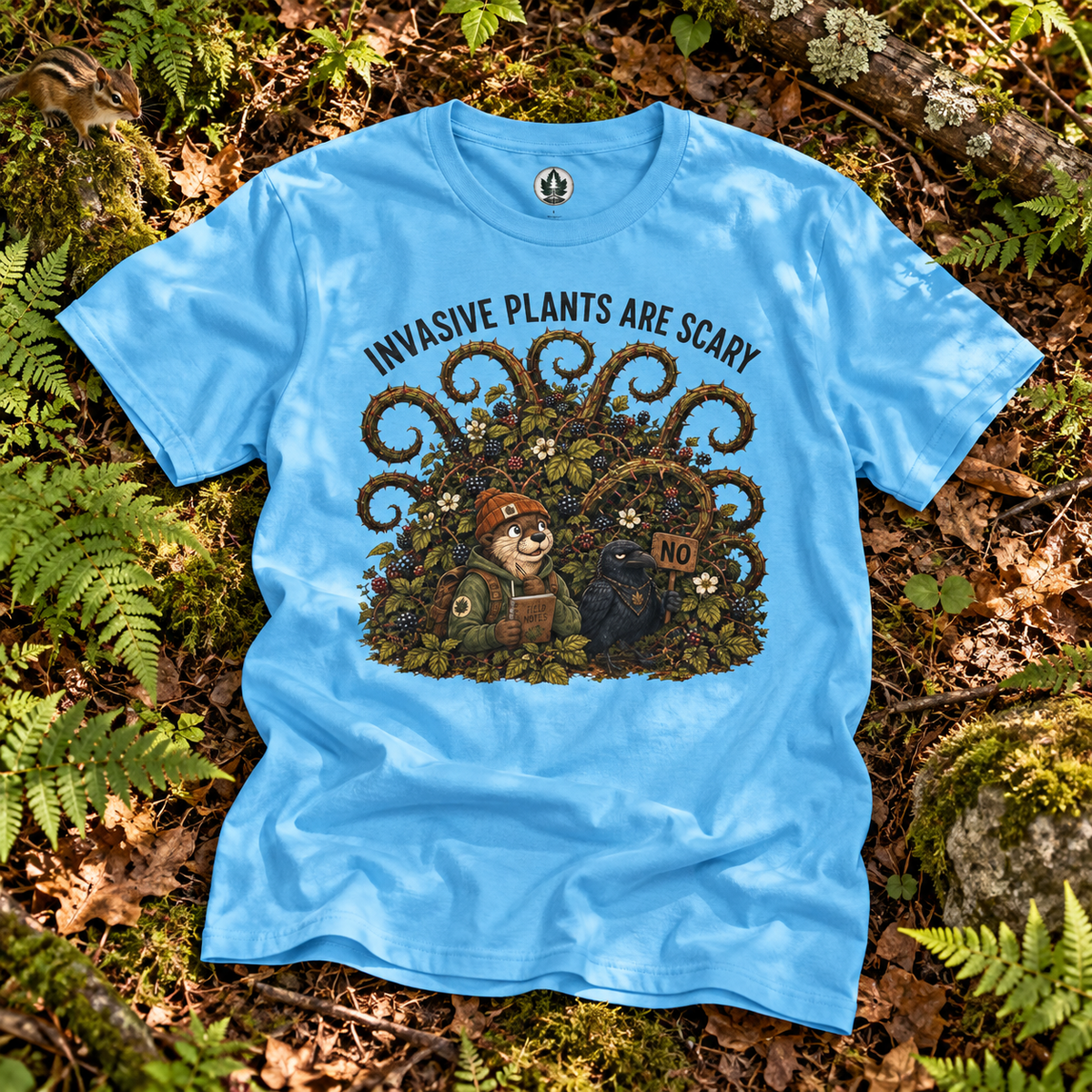 Invasive Plants are Scary Otto and Echo T‑Shirt