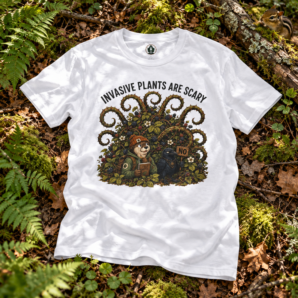 Invasive Plants are Scary Otto and Echo T‑Shirt