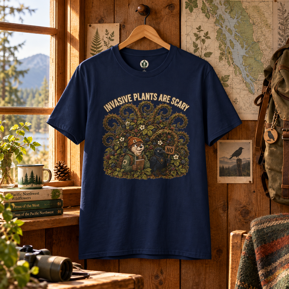 Invasive Plants are Scary Otto and Echo T‑Shirt