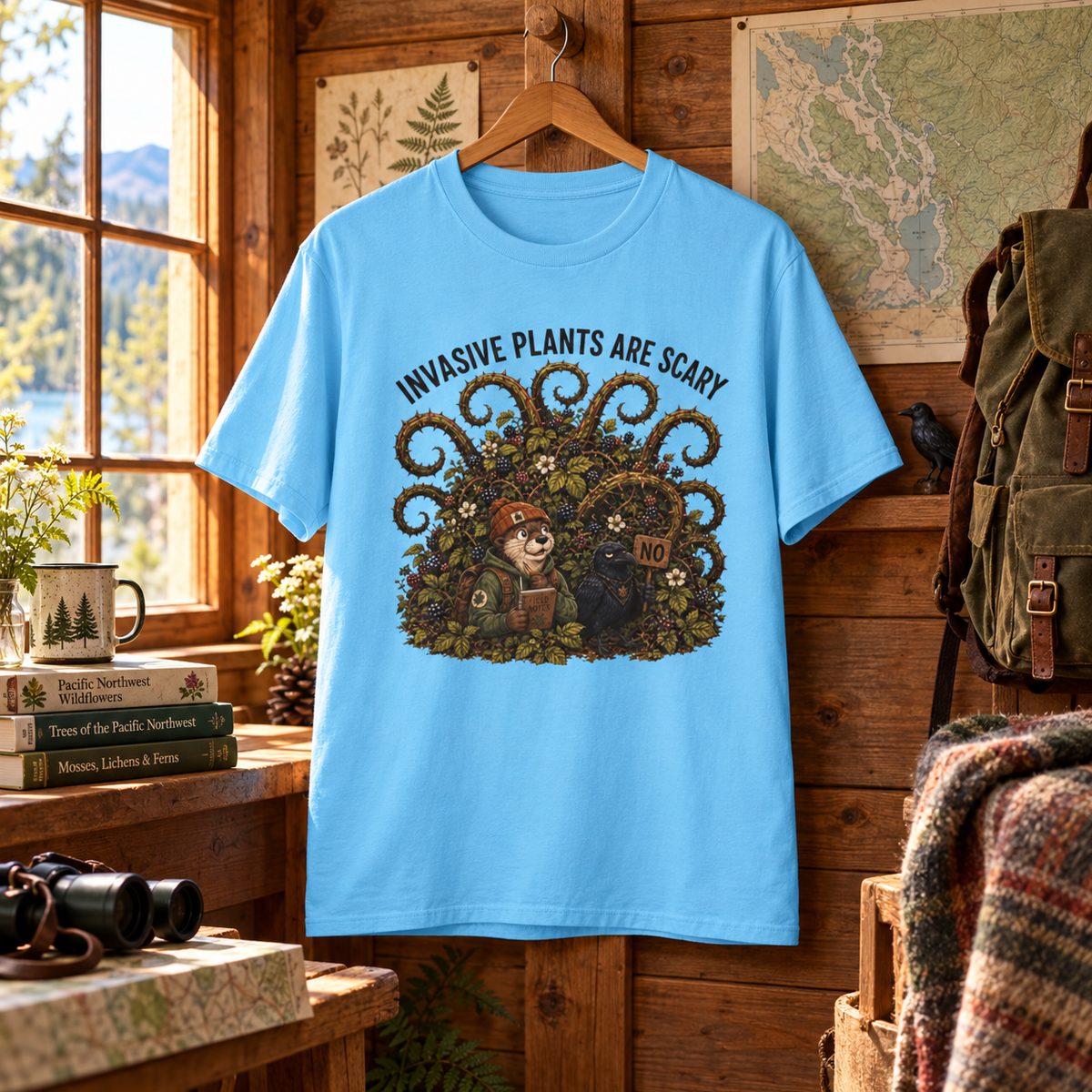 Invasive Plants are Scary Otto and Echo T‑Shirt