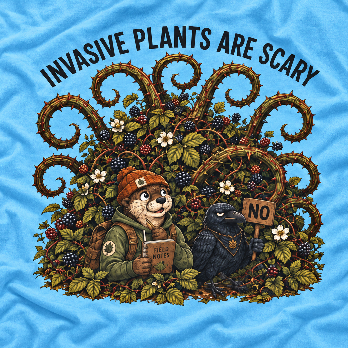Invasive Plants are Scary Otto and Echo T‑Shirt