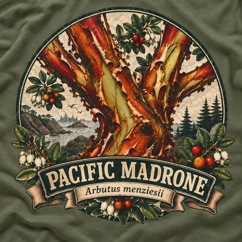 Pacific Madrone, Arbutus menziesii Version 2 T‑Shirt