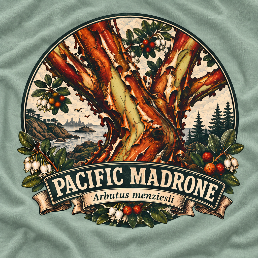 Pacific Madrone, Arbutus menziesii Version 2 T‑Shirt