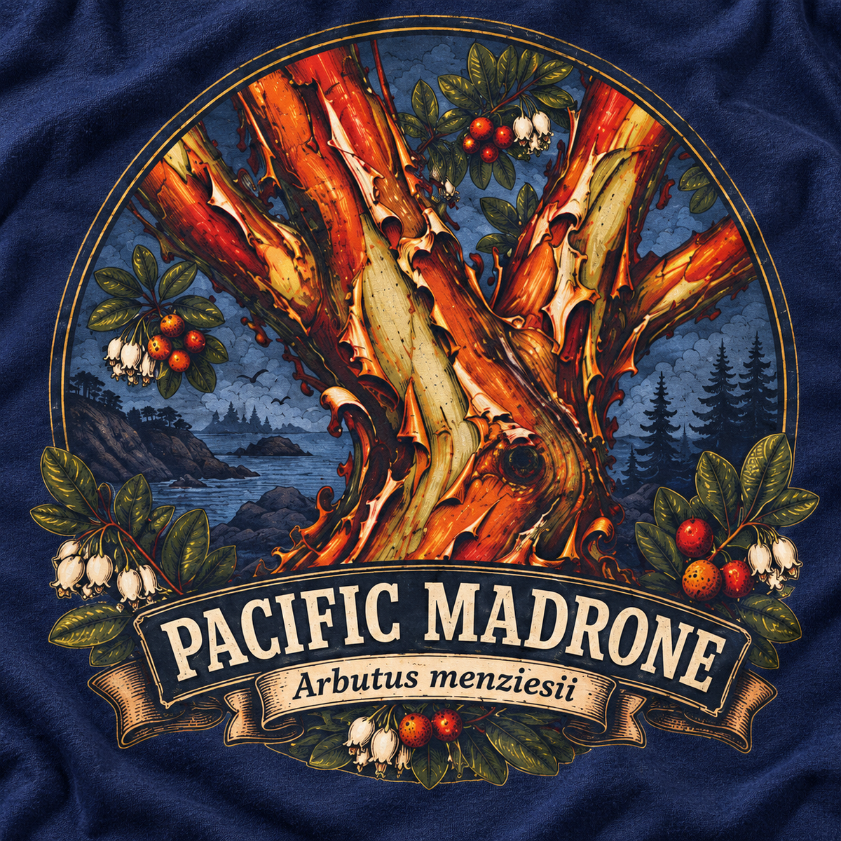 Pacific Madrone, Arbutus menziesii Version 2 T‑Shirt