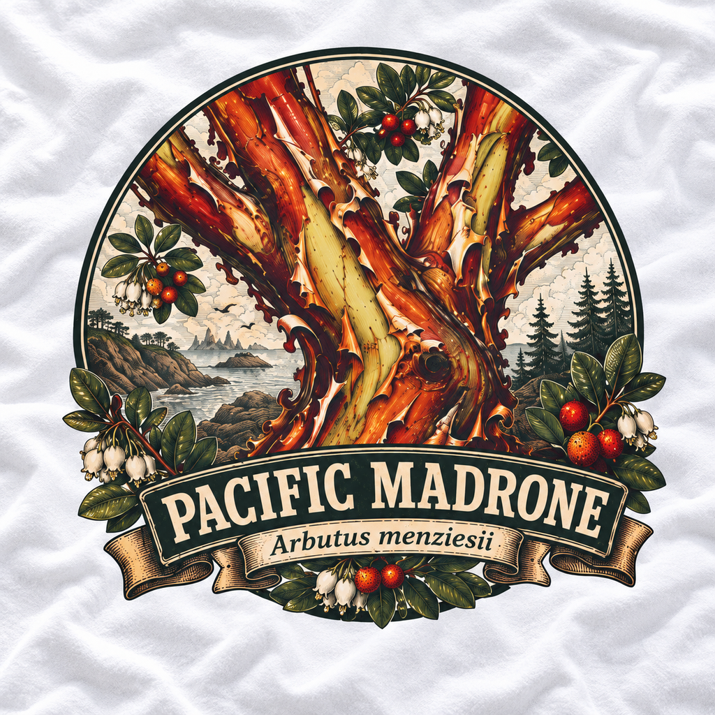 Pacific Madrone, Arbutus menziesii Version 2 T‑Shirt