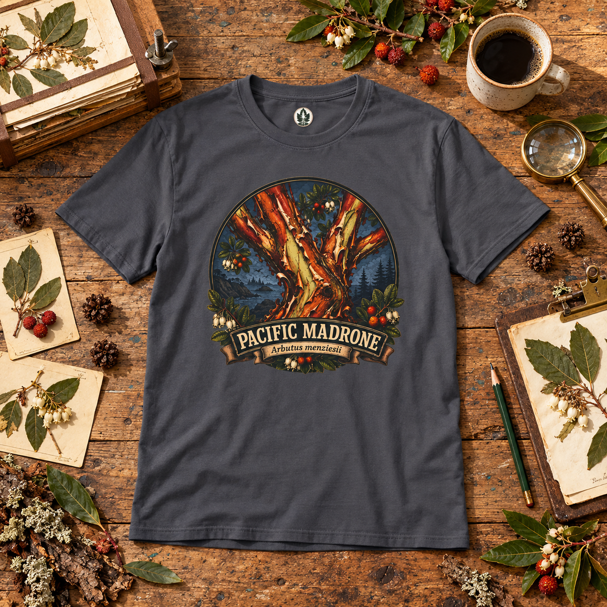 Pacific Madrone, Arbutus menziesii Version 2 T‑Shirt