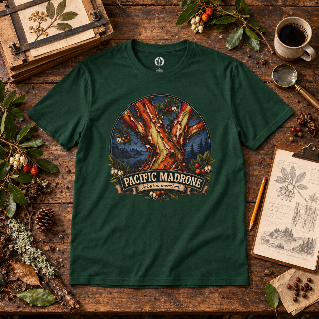 Pacific Madrone, Arbutus menziesii Version 2 T‑Shirt
