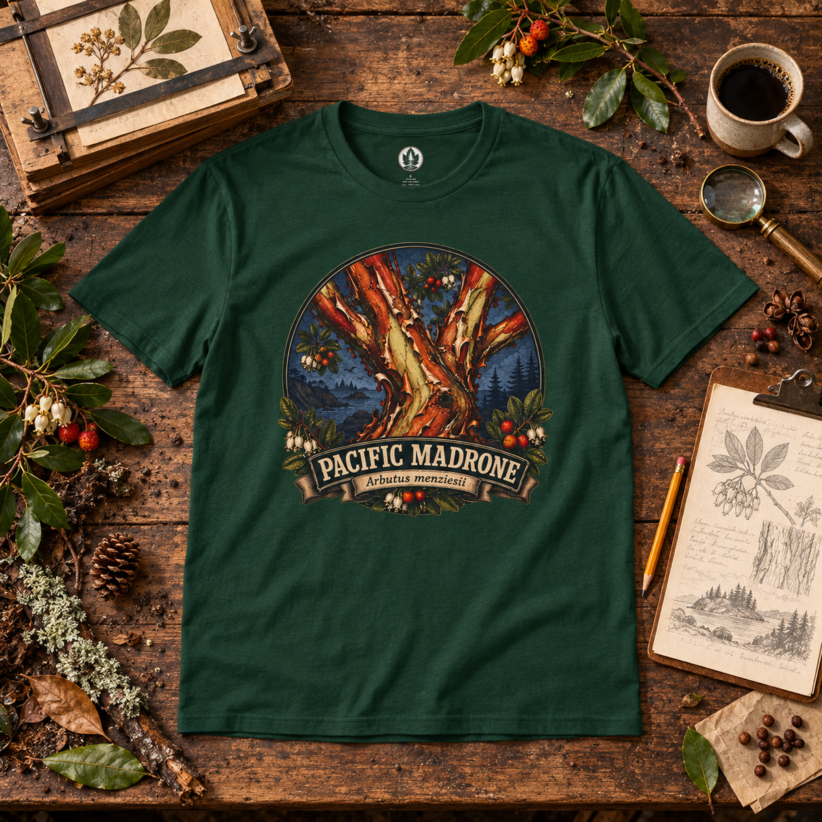 Pacific Madrone, Arbutus menziesii Version 2 T‑Shirt