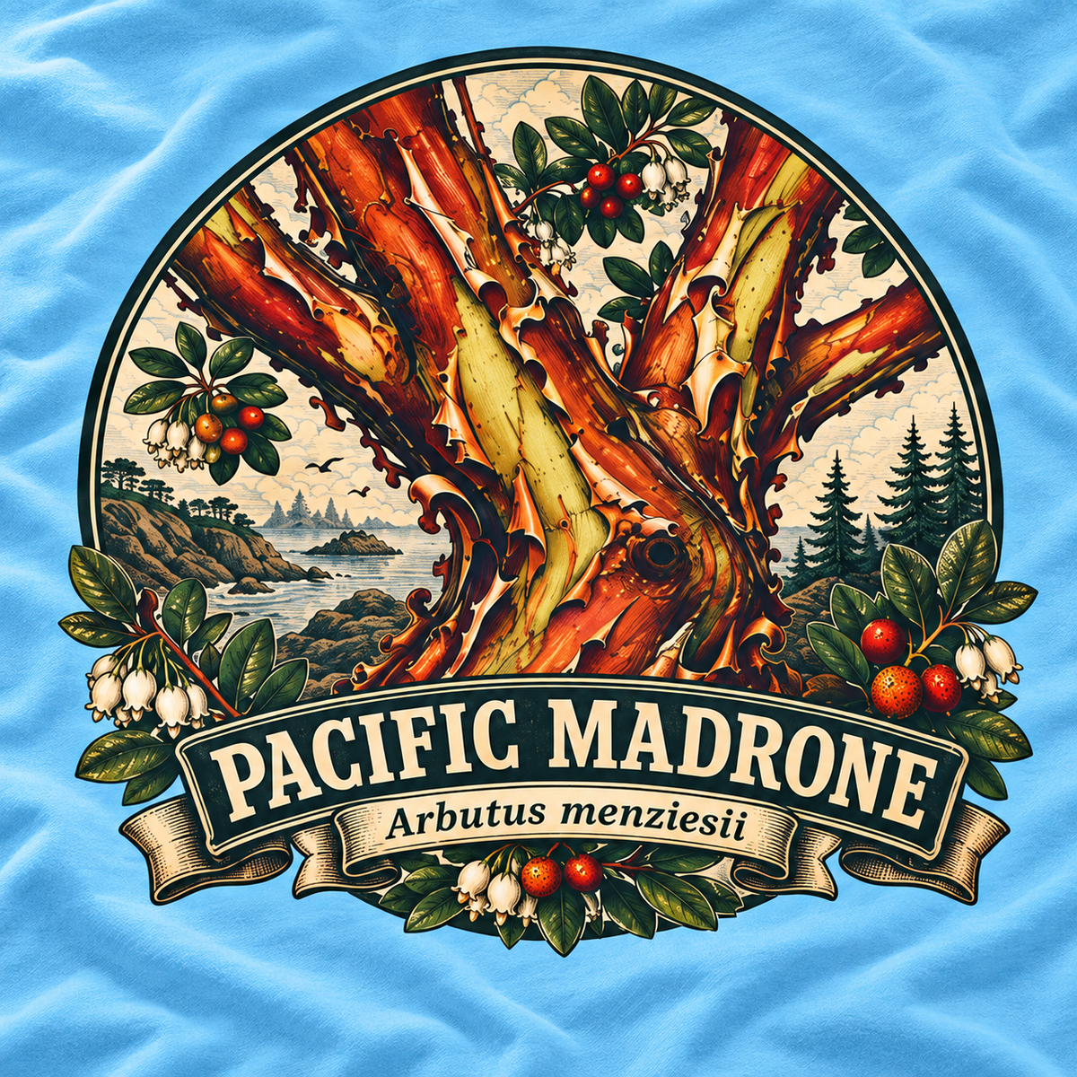 Pacific Madrone, Arbutus menziesii Version 2 T‑Shirt