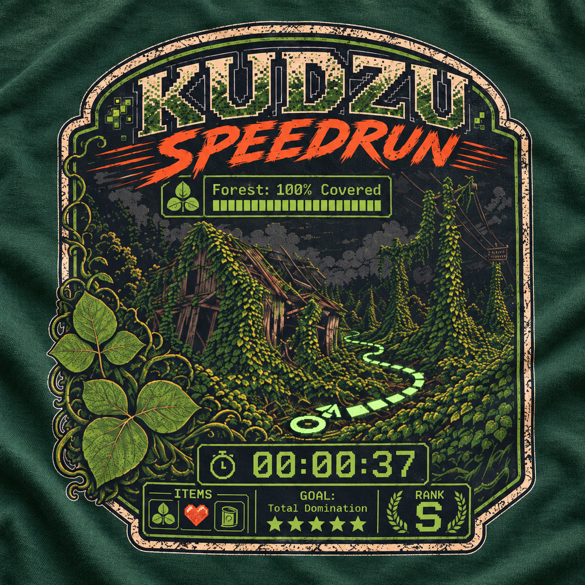 Kudzu Speedrun Version 1 T‑Shirt