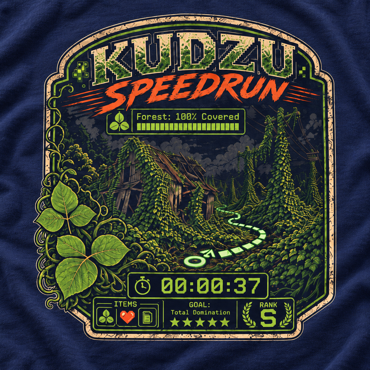 Kudzu Speedrun Version 1 T‑Shirt