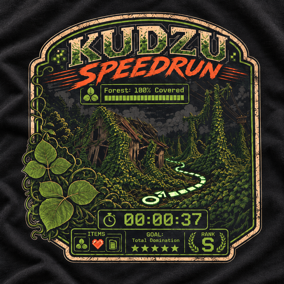 Kudzu Speedrun Version 1 T‑Shirt