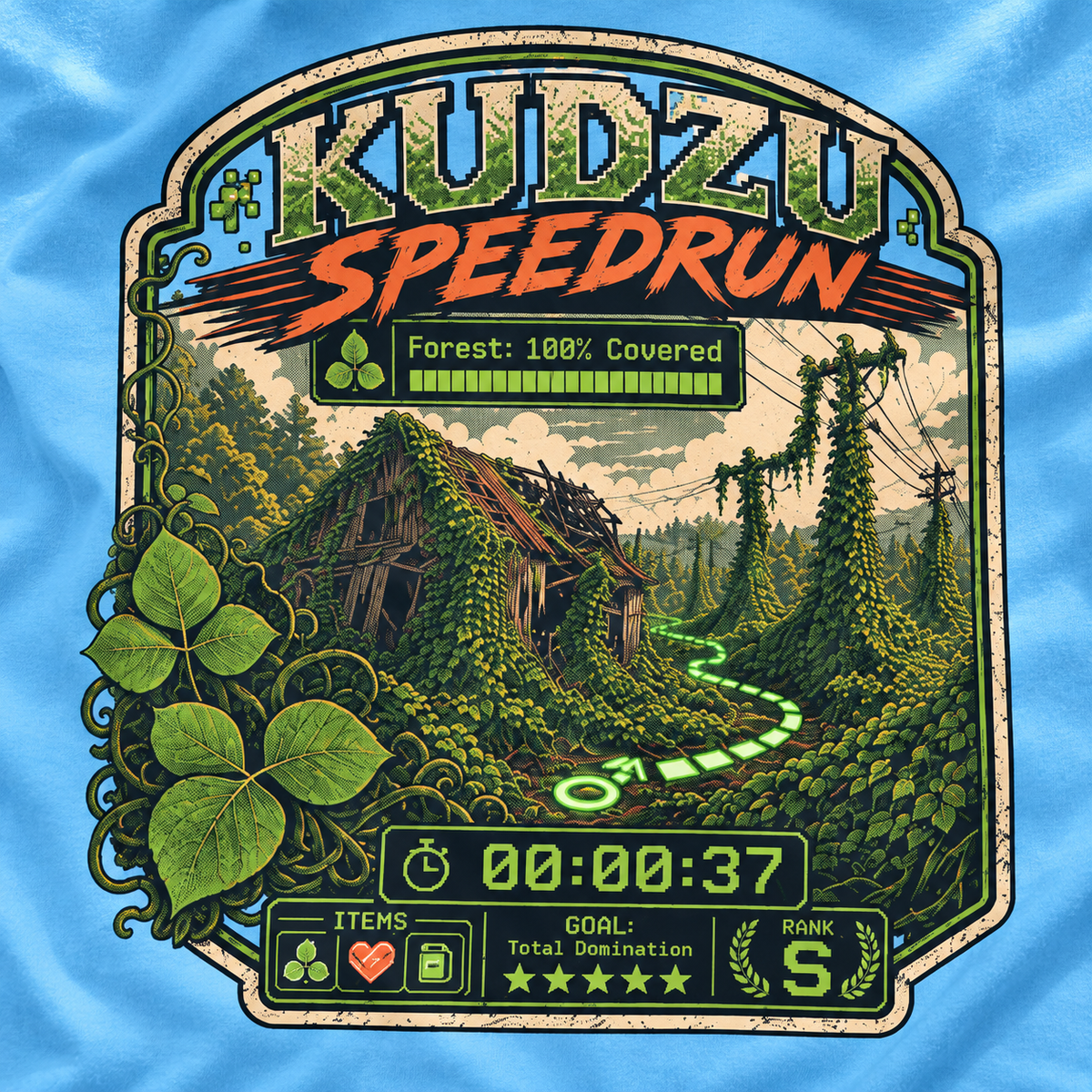 Kudzu Speedrun Version 1 T‑Shirt