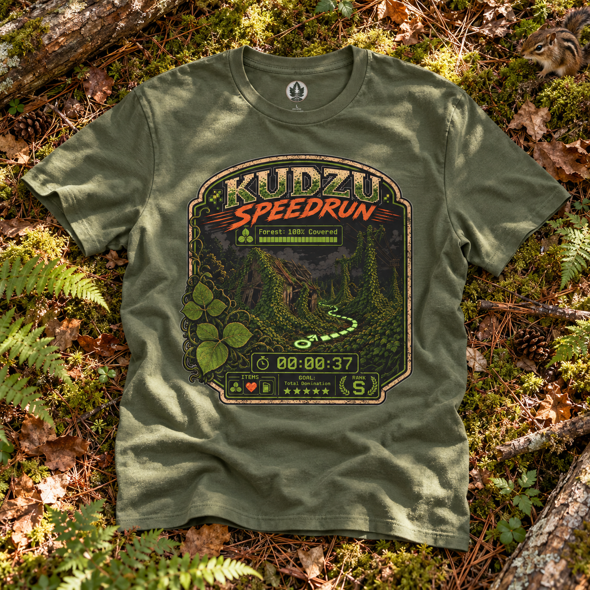 Kudzu Speedrun Version 1 T‑Shirt