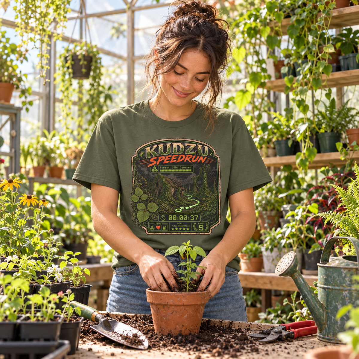 Kudzu Speedrun Version 1 T‑Shirt