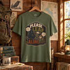 Please Leaf Me Alone (This is Why I Work Alone) Version 3 T‑Shirt
