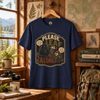 Please Leaf Me Alone (This is Why I Work Alone) Version 3 T‑Shirt