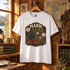 Please Leaf Me Alone (This is Why I Work Alone) Version 3 T‑Shirt