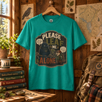 Please Leaf Me Alone (This is Why I Work Alone) Version 3 T‑Shirt