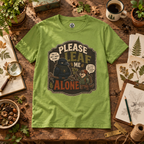 Please Leaf Me Alone (This is Why I Work Alone) Version 3 T‑Shirt