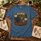Please Leaf Me Alone (This is Why I Work Alone) Version 3 T‑Shirt