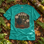 Please Leaf Me Alone (This is Why I Work Alone) Version 3 T‑Shirt