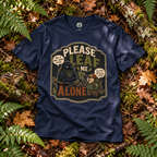 Please Leaf Me Alone (This is Why I Work Alone) Version 3 T‑Shirt