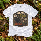 Please Leaf Me Alone (This is Why I Work Alone) Version 3 T‑Shirt