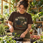 Please Leaf Me Alone (This is Why I Work Alone) Version 3 T‑Shirt