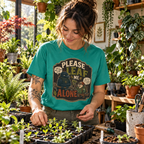 Please Leaf Me Alone (This is Why I Work Alone) Version 3 T‑Shirt