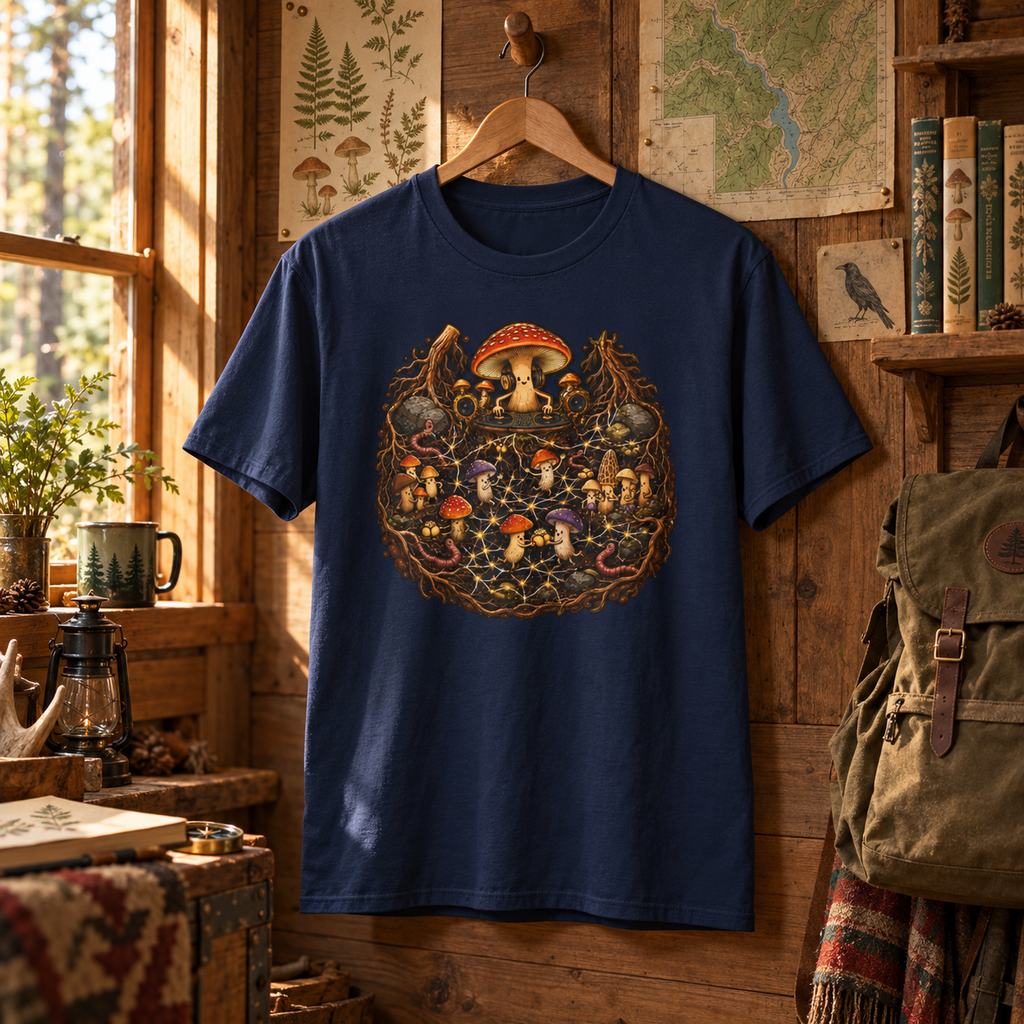 Mushroom Root Party Version 4 T‑Shirt