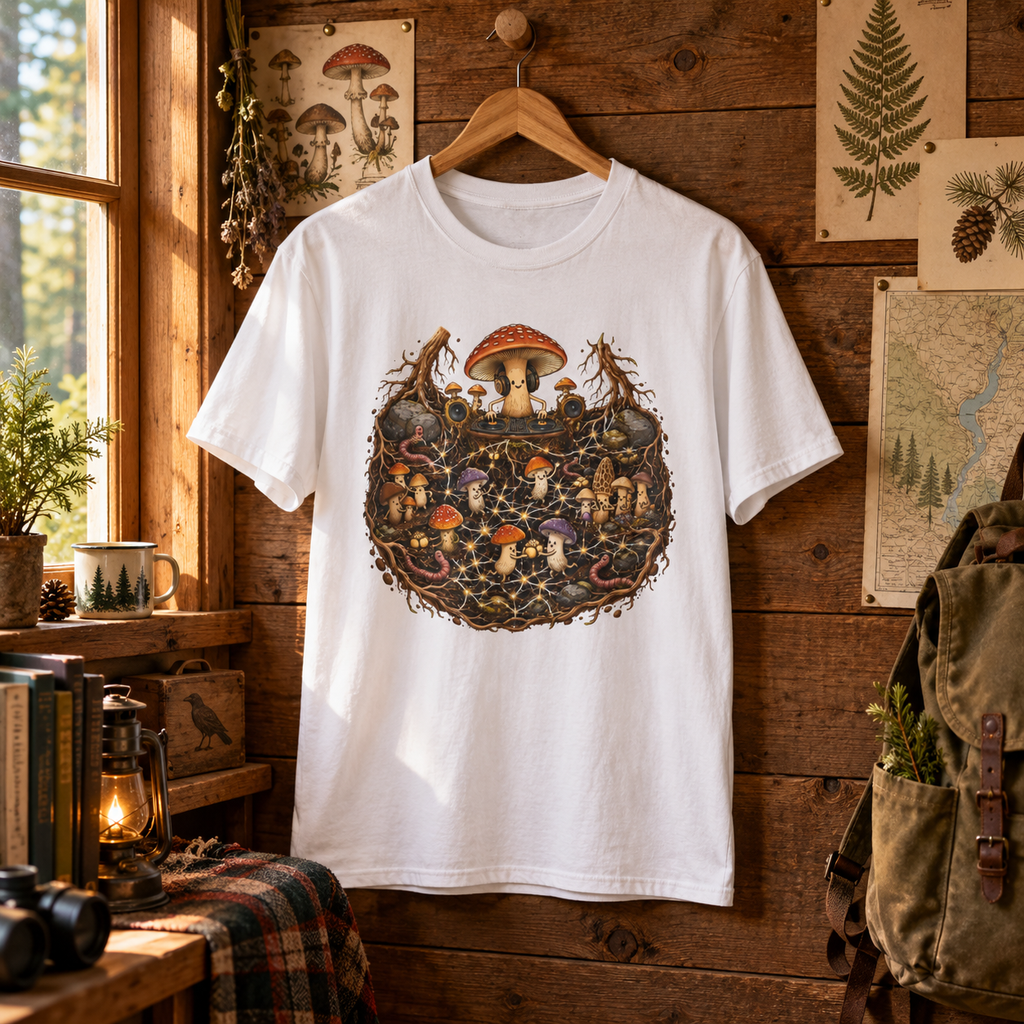 Mushroom Root Party Version 4 T‑Shirt