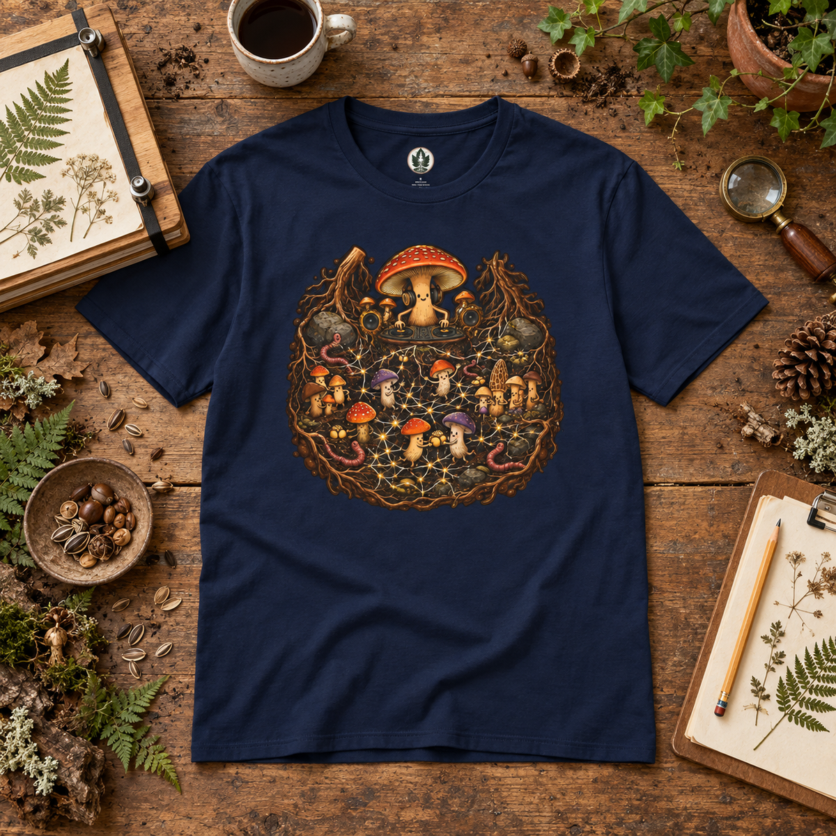 Mushroom Root Party Version 4 T‑Shirt